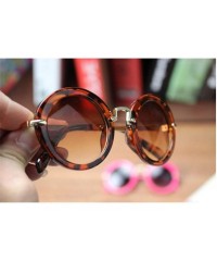 Goggle Round Lovely Kids Sunglasses Girls Goggle Protective Glasses Children Eyewear Oculos Accessories - Flower - CA198AIHWG...