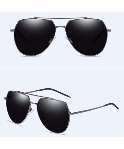 Aviator Men's Polarizing Sunglasses Classic Toad Mirror Antiglare Polarizing Driving Sunglasses - C - C318QR73QYA $29.85