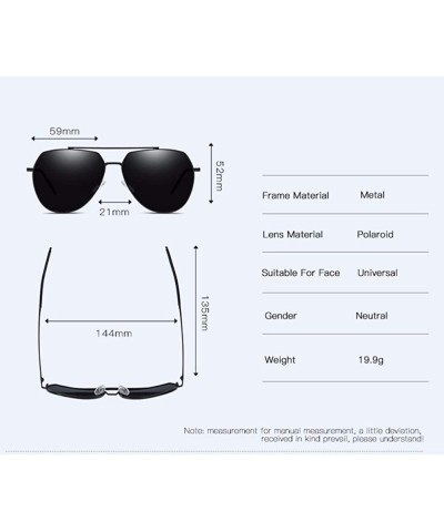 Aviator Men's Polarizing Sunglasses Classic Toad Mirror Antiglare Polarizing Driving Sunglasses - C - C318QR73QYA $29.85