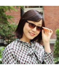 Oversized Japan Quality Sunglasses Unisex Triple UV protection Japan Standard Lens - Brown/Brown Type D - CC17YXWKGSE $37.81