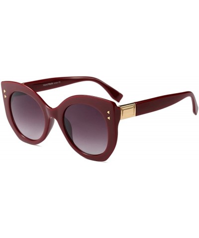 Oversized Women Round Sunglasses-Classic Black Large Frame Outdoor Glasses UV400 - C3 - C518D4MD0W0 $12.52
