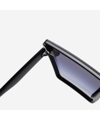 Square Fashion Sunglasses Oversized Protection - B - CC194YCTD28 $10.76