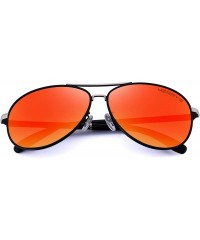 Aviator Premium Fashion Style Mens Classic pilot Sunglasses Polarized 100% UV protection sun glasses for men S8766 - C618N83D...