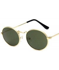 Oval Oval Sunglasses Women Men Retro Aolly Women Sun Glasses Men Ladies Eyewear 4 - 2 - C118XE0D5DE $7.72