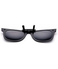 Round Newbee Fashion Polarized Clip Sunglasses - 50mm 2 Pack Black & Blue-w/Pouch - CJ18I6XK34M $13.91