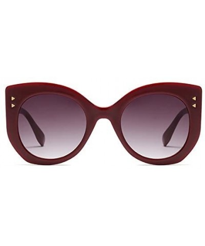Oversized Women Round Sunglasses-Classic Black Large Frame Outdoor Glasses UV400 - C3 - C518D4MD0W0 $18.78