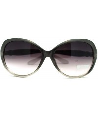 Oval Luxurious Rhinestone Designer Sunglasses Womens Oversized Oval Fashion - Smokey Lavender - CL185X462C3 $12.37