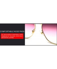 Aviator Fashion new sunglasses - ladies coated sunglasses retro sunglasses - A - CU18S8CA94I $35.95