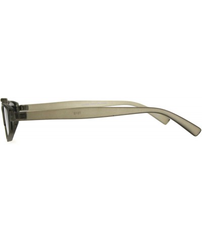 Rectangular Unisex Rectangular Plastic Pimp Retro Vintage Sunglasses - Slate Black - CR18CMR8U0H $9.98
