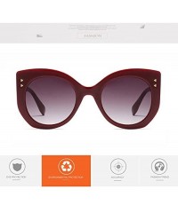 Oversized Women Round Sunglasses-Classic Black Large Frame Outdoor Glasses UV400 - C3 - C518D4MD0W0 $18.78