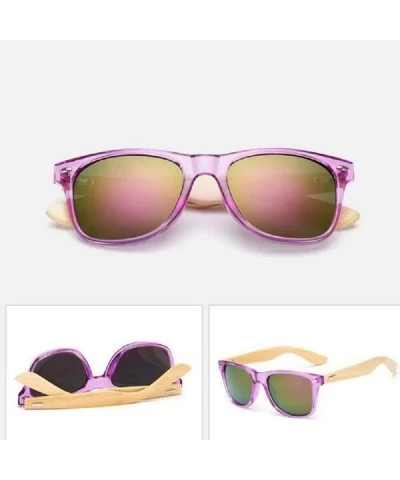 Square 2020 Vintage Bamboo Frame Sunglasses Women Brand Designer Classic Metal Sun Glasses Outdoor Wooden Legs - C4196MNAOST ...