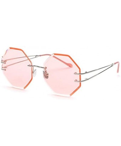 Round Small Round Polarized Sunglasses Mirrored Lens Unisex Glasses (Color G) - G - C018WE7H050 $52.56