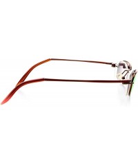 Oval Optical Eyewear - Modified Oval Shape - Metal Full Rim Frame - for Women or Men Prescription Eyeglasses RX - CP18WG0MEK8...