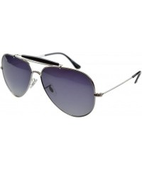 Sport Stainless Steel Frame Pilot Polarized Sunglasses Men Women - Silver - C81880RU2CZ $8.77