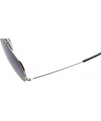 Sport Stainless Steel Frame Pilot Polarized Sunglasses Men Women - Silver - C81880RU2CZ $8.77