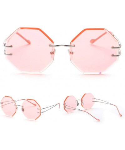 Round Small Round Polarized Sunglasses Mirrored Lens Unisex Glasses (Color G) - G - C018WE7H050 $52.56