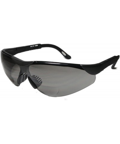 Wrap Men's Wrap-Around Bifocal Reading Sunglasses - Black - CJ12L7XWWJH $19.85