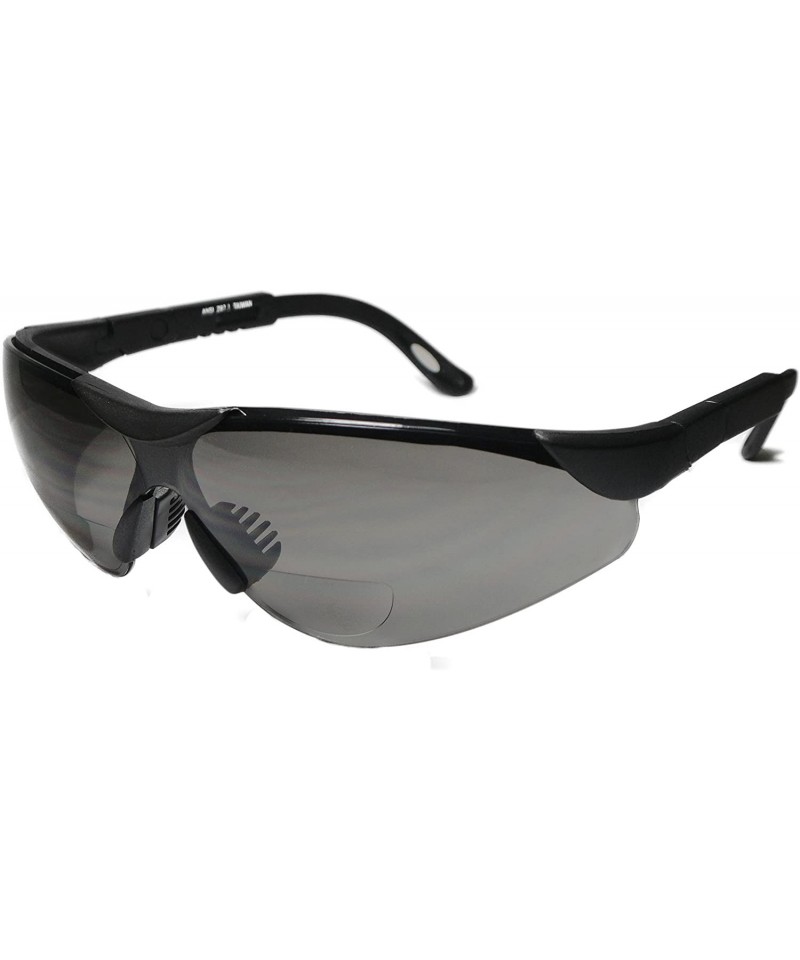 Wrap Men's Wrap-Around Bifocal Reading Sunglasses - Black - CJ12L7XWWJH $18.36