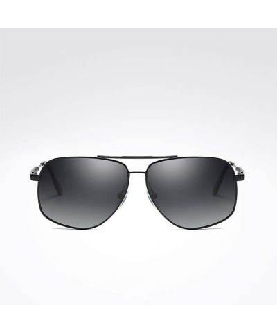 Round Polarized Lens Wellington Sunglasses Pouch & Cross Set Unisex Sunglasses MDYHJDHHX - Black - CD18X6NN4OM $19.02