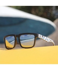 Goggle Eye-Catching Function Polarized Sunglasses for Men Matte Black Frame Fit Skull Zipper Case C5 - CR194O3Z0E7 $27.89