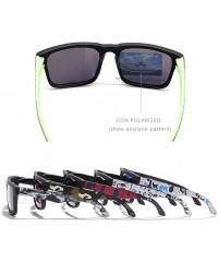 Goggle Eye-Catching Function Polarized Sunglasses for Men Matte Black Frame Fit Skull Zipper Case C5 - CR194O3Z0E7 $27.89