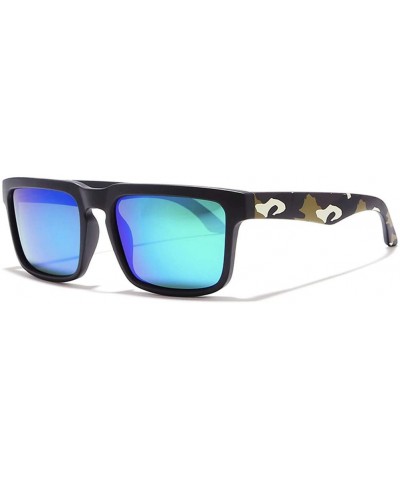 Goggle Eye-Catching Function Polarized Sunglasses for Men Matte Black Frame Fit Skull Zipper Case C5 - CR194O3Z0E7 $27.89