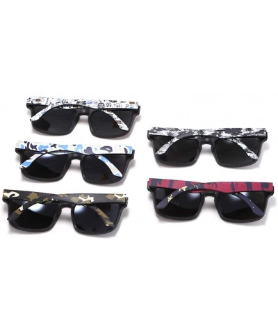 Goggle Eye-Catching Function Polarized Sunglasses for Men Matte Black Frame Fit Skull Zipper Case C5 - CR194O3Z0E7 $27.89