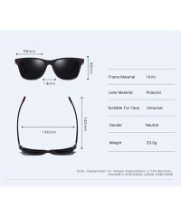 Aviator Sunglasses Polarizing sunglasses for men and women - F - CF18QS083O6 $29.70