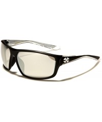 Sport Men Outdoor Baseball Riding Cycling Athletic Rectangle Sport Sunglasses - Chrome - C218WYMIR5C $18.92