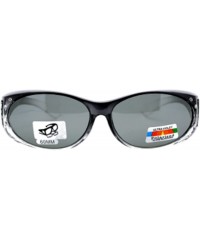 Sport 2 Womens Polarized Rhinestone Fit Over Ombre Sunglasses Wear Over Eyeglasses - 1 Grey / 1 Brown - CD18EDNG7KY $44.94