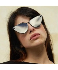 Oversized Sunglasses Vintage Protection Glasses Eyewear - A - CB18QO3GRIT $10.44