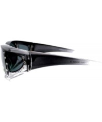 Sport 2 Womens Polarized Rhinestone Fit Over Ombre Sunglasses Wear Over Eyeglasses - 1 Grey / 1 Brown - CD18EDNG7KY $44.94