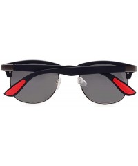 Oversized Classic Brand Polarized Sunglasses Men Women Vintage Retro Black Black C01 - Black Black C01 - CX18XE0OHKW $9.75
