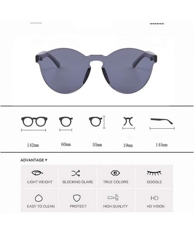 Oversized Polarized Sunglasses for Men Women Frame Transparent Glasses Candy Color Couple Sunglasses - Orange - CA18T5L0248 $...