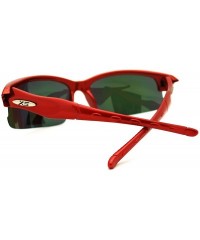 Sport Polarized Lens Sports Sunglasses Reduced Glare Lite Weight - Red - CJ11GJTBT4T $12.44