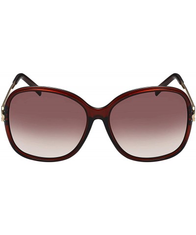 Oversized Oversized Sunglasses Big Large Women Square Wide Black Brown Retro Trendy - Brown - CA1938MWQMG $12.09
