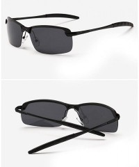 Goggle Sunglasses for Men Women Polarized Sunglasses Goggles Glasses Sunglasses Night Driving Glasses - Black - CZ18QMZ3ARG $...