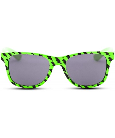 Wayfarer 2 Pair HQ+ Fancies by Sojayo The Bolt Collection - 1 Blue & 1 Neon-green (2 Pack) - CX18DODAZ4L $17.50