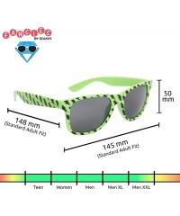 Wayfarer 2 Pair HQ+ Fancies by Sojayo The Bolt Collection - 1 Blue & 1 Neon-green (2 Pack) - CX18DODAZ4L $17.50