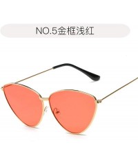 Rimless Women Cat Eye Sunglasses Fashion New Retro Metal Frame Lens Vintage Luxury Mirror - 1 - CC198ZYG4RK $37.87