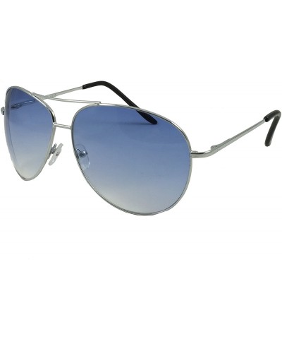 Aviator Classic Metal Pilot Sunglasses - Blue - C112JS8SP71 $38.67