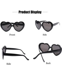 Round Heart Sunglasses Thin Metal Frame Hippie Lovely Aviator Style Eyewear - Purple - CG11ZNR4IC3 $9.99
