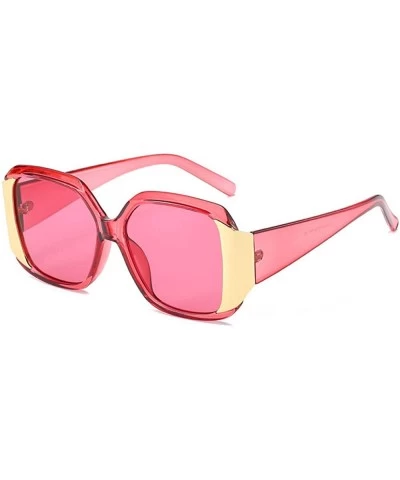 Rimless Fashion Sunglasses Box Retro Trend Ladies Sunglasses Big Box Sunglasses - C718X8580NO $83.28