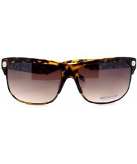 Rectangular Mens Fashion Sunglasses Rectangular Designer Style Shades UV 400 - Tortoise - C81264QWR8X $8.62