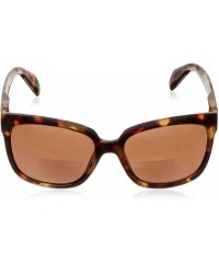 Square Women's Palmetto Square Hideaway Bifocal Sunglasses - Tortoise - 56 mm 2.5 - CF189SS96UU $17.95