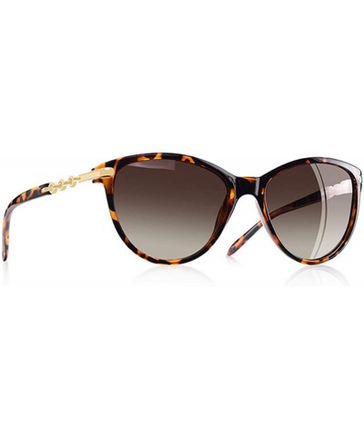 Square Polarized Sunglasses Glasses Gradient Feminino - C3leopard - CG18A70R9ON $30.49