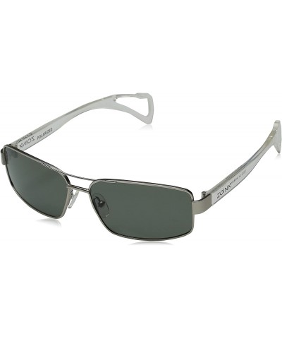 Wrap Dakota Watch Company Men's Wrap Polarized Sunglasses - Bronze/Green - CU11SD2ERUX $103.95