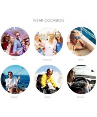 Oversized Women Sunglasses Polarized Cat Eye Oversized Sunglasses For Women - Ice Blue - CG18DTNGKUA $20.19