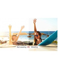 Oversized Women Sunglasses Polarized Cat Eye Oversized Sunglasses For Women - Ice Blue - CG18DTNGKUA $20.19