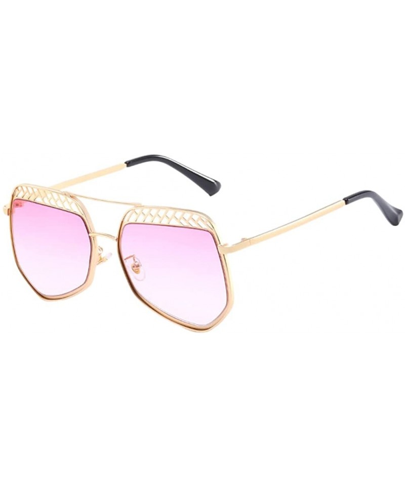 Sport Vintage Ocean Color Metal Frame Oversized Fits Over Sunglasses for Women - Purple - C71808IDGWG $13.93